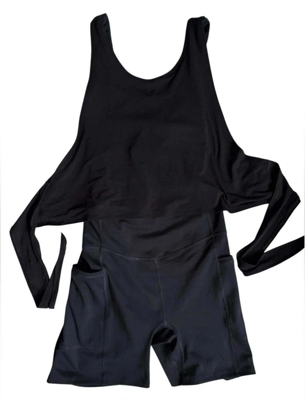 New! Free People Movement Front Runner Runsie Black Activewear Onesie XS - Picture 2 of 6